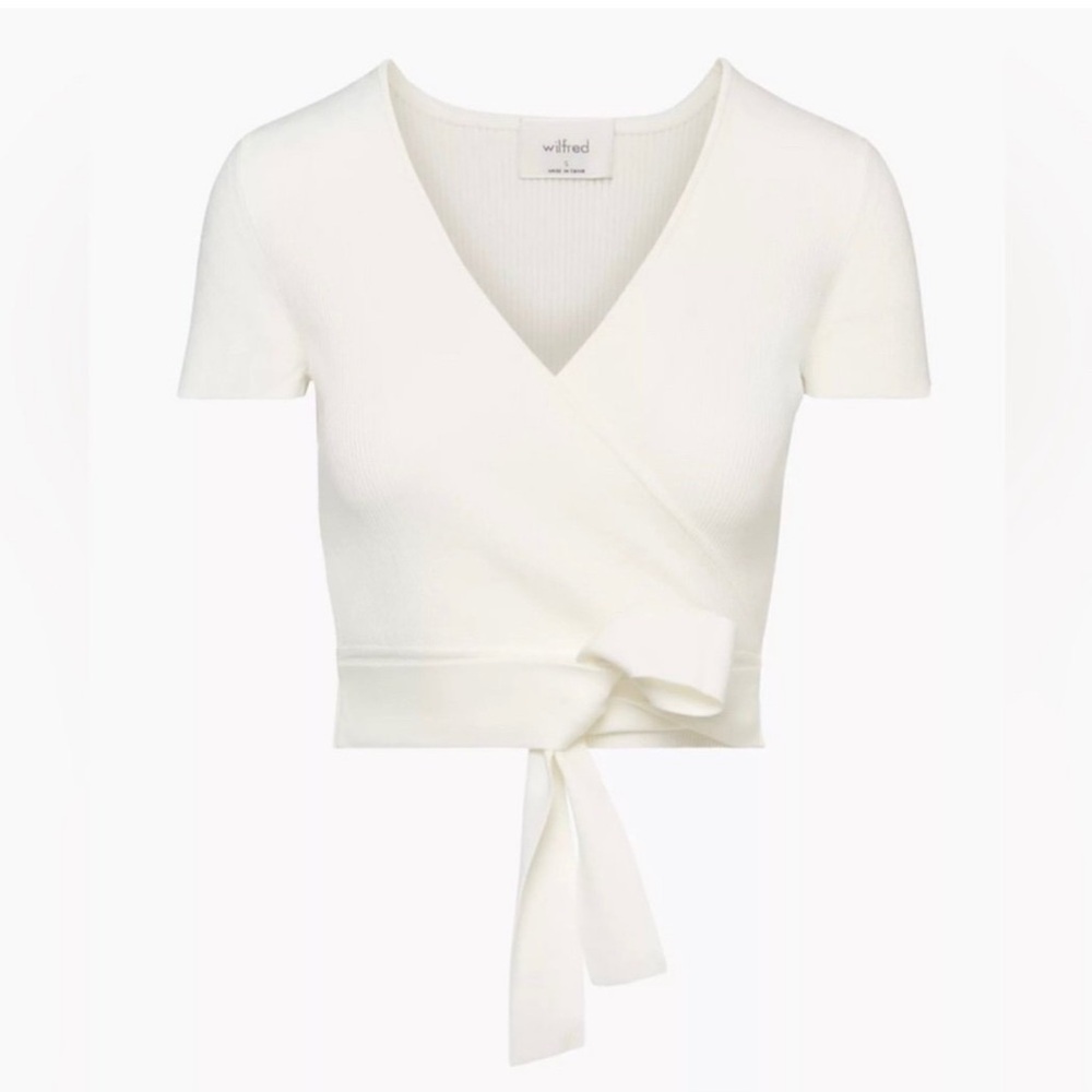 Aritzia wilfred all tied up top